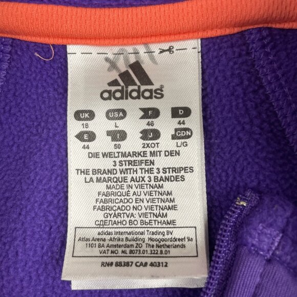 Adidas Formotion Response 1/4 Zip Sweatshirt Women’s L Active Climawarm Purple - Picture 5 of 10